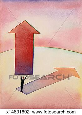 Clip Art - man holding giant 
arrow above head. 
fotosearch - search 
clipart, illustration, 
drawings and vector 
eps graphics images