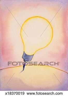 Stock Illustration - man holding giant 
lightbulb over 
head. fotosearch 
- search clipart, 
illustration, 
drawings and vector 
eps graphics images