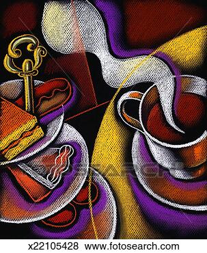 Stock Illustration - dessert tray beside 
cup of coffee. 
fotosearch - search 
clipart, illustration, 
drawings and vector 
eps graphics images