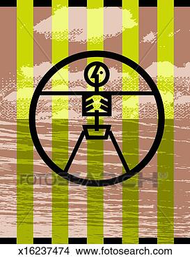 Stock Illustration - abstract symbol 
over striped background. 
fotosearch - search 
clipart, illustration, 
drawings and vector 
eps graphics images