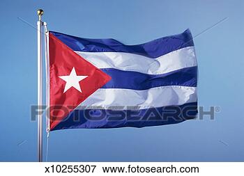 Foto - bandeira, cuba. 
fotosearch - busca 
de fotos, imagens 
e clipart