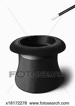 Banco de Imagem - magia, batuta, 
magician's, chapéu. 
fotosearch - busca 
de fotos, imagens 
e clipart