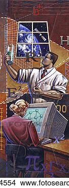 Stock Illustration - two research scientists. 
fotosearch - search 
clipart, illustration, 
drawings and vector 
eps graphics images