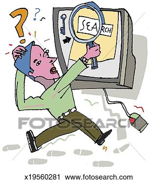 Clipart - man searching 
internet. fotosearch 
- search clipart, 
illustration, 
drawings and vector 
eps graphics images