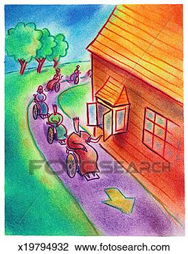 Clip Art - healthcare drive-through. 
fotosearch - search 
clipart, illustration, 
drawings and vector 
eps graphics images