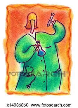 Stock Illustration - medical researcher. 
fotosearch - search 
clipart, illustration, 
drawings and vector 
eps graphics images