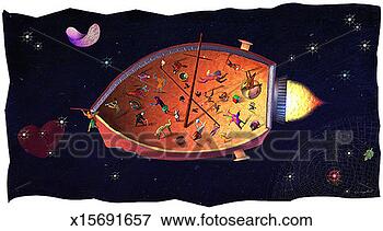 Stock Illustration - starship of fools. 
fotosearch - search 
clipart, illustration, 
drawings and vector 
eps graphics images