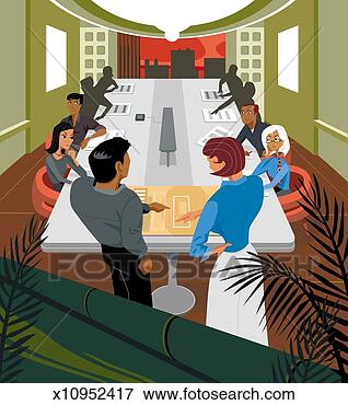 Stock Illustration - board meeting 
in conference 
room. fotosearch 
- search clipart, 
illustration, 
drawings and vector 
eps graphics images