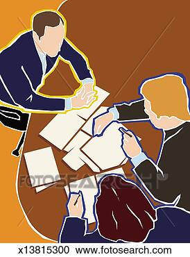 Stock Illustration - business meeting. 
fotosearch - search 
clipart, illustration, 
drawings and vector 
eps graphics images