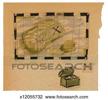 Clip Art - treasure map. 
fotosearch - search 
clipart, illustration, 
drawings and vector 
eps graphics images