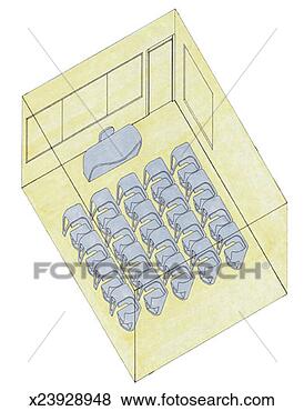 Stock Illustration - diagram of a classroom. 
fotosearch - search 
clipart, illustration, 
drawings and vector 
eps graphics images