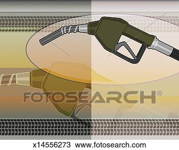 Drawing - gas pump nozzle. 
fotosearch - search 
clipart, illustration, 
drawings and vector 
eps graphics images