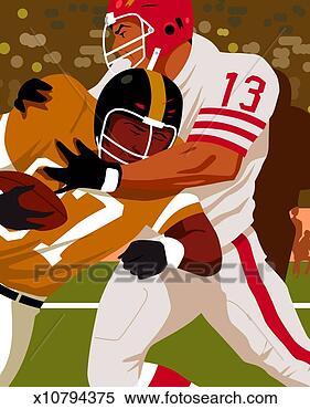Stock Illustration - football tackle. 
fotosearch - search 
clipart, illustration, 
drawings and vector 
eps graphics images