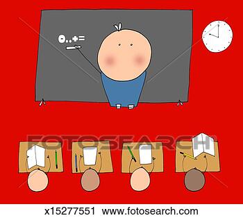 Clipart - teacher in front 
of classroom. 
fotosearch - search 
clipart, illustration, 
drawings and vector 
eps graphics images