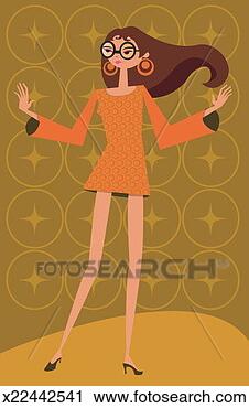 Clipart - woman dancing. 
fotosearch - search 
clipart, illustration, 
drawings and vector 
eps graphics images