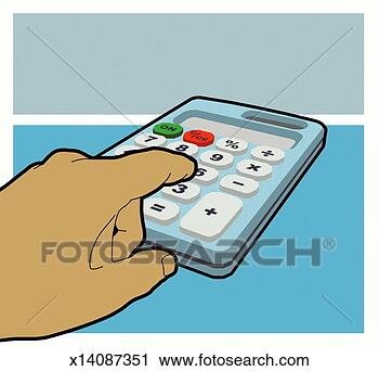 Clipart - person using calculator, 
close-up. fotosearch 
- search clipart, 
illustration, 
drawings and vector 
eps graphics images