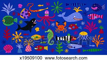 Stock Photography - sea creatures. 
fotosearch - search 
stock photos, 
pictures, images, 
and photo clipart