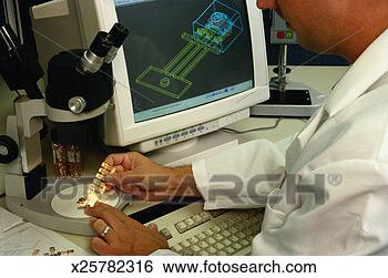 Stock Photo - analysis of computer 
chips using a 
computer model. 
fotosearch - search 
stock photos, 
pictures, images, 
and photo clipart