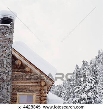 Stock Image - winter lodge in 
snowy, winter 
scene. fotosearch 
- search stock 
photos, pictures, 
images, and photo 
clipart