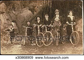 Stock Illustration - family on bicycle 
outing. fotosearch 
- search clipart, 
illustration, 
drawings and vector 
eps graphics images