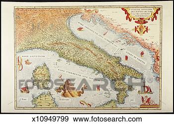 Stock Illustration - map of italy in 
1500. fotosearch 
- search clipart, 
illustration, 
drawings and vector 
eps graphics images