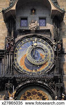 Stock Image - old town hall 
clock, prague, 
czech republic. 
fotosearch - search 
stock photos, 
pictures, images, 
and photo clipart