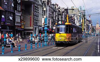 Stock Photography - damrak, amsterdam, 
holland. fotosearch 
- search stock 
photos, pictures, 
images, and photo 
clipart