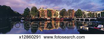 Stock Photography - river, amstel, 
amsterdam, holland. 
fotosearch - search 
stock photos, 
pictures, images, 
and photo clipart