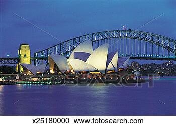 Stock Photography - sydney opera house 
and sydney harbour 
bridge, australia, 
sydney. fotosearch 
- search stock 
photos, pictures, 
images, and photo 
clipart