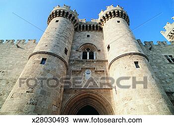Stock Photo - building exterior, 
 castle,  daylight, 
 dodecanese,  
entrance. fotosearch 
- search stock 
photos, pictures, 
images, and photo 
clipart
