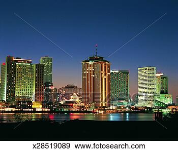 Stock Photograph - new orleans skyline 
with the world 
trade center, 
 new orleans. 
fotosearch - search 
stock photos, 
pictures, images, 
and photo clipart