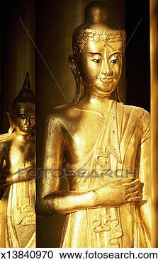 Stock Photography - two statues of 
buddha, shwedagon 
pagoda, rangoon, 
burma, asia. fotosearch 
- search stock 
photos, pictures, 
images, and photo 
clipart