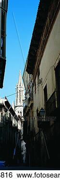 Stock Photo - spire of the iglesia 
de santa eulalia 
from carrer morey, 
 palma. fotosearch 
- search stock 
photos, pictures, 
images, and photo 
clipart