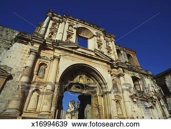 Stock Photograph - church of san 
augustin in antigua, 
 guatemala,  regular 
damage by. fotosearch 
- search stock 
photos, pictures, 
images, and photo 
clipart