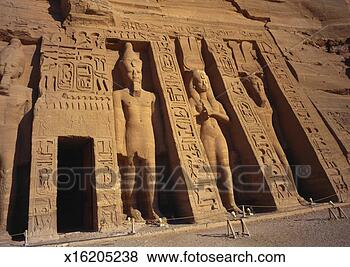Stock Photo - temple of nefertari, 
abu simbel, egypt. 
fotosearch - search 
stock photos, 
pictures, images, 
and photo clipart