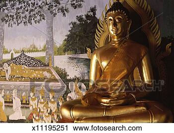 Stock Photography - buddha statue 
in a temple, chiang 
mai, thailand. 
fotosearch - search 
stock photos, 
pictures, images, 
and photo clipart