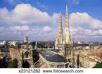 Stock Photo - cathedral, bordeaux, 
france. fotosearch 
- search stock 
photos, pictures, 
images, and photo 
clipart