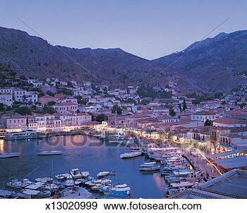 Stock Photograph - harbour, greek 
islands, greece. 
fotosearch - search 
stock photos, 
pictures, images, 
and photo clipart