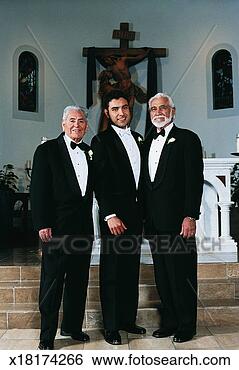 Stock Photo - bridegroom standing 
with older men 
at church altar. 
fotosearch - search 
stock photos, 
pictures, images, 
and photo clipart