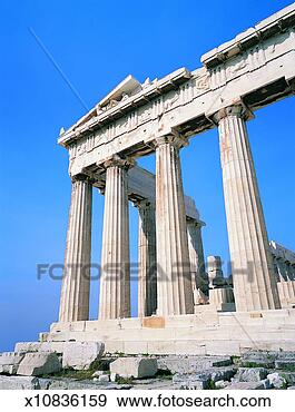 Stock Photograph - classical columns 
at the parthenon, 
acropolis, athens, 
greece. fotosearch 
- search stock 
photos, pictures, 
images, and photo 
clipart