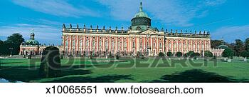 Stock Photography - new palace, sanssouci 
schloss, postdam, 
bradenburg, germany. 
fotosearch - search 
stock photos, 
pictures, images, 
and photo clipart