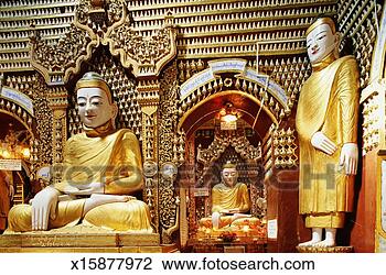 Stock Photo - myanmar, mandalay, 
monywa, shrine 
in thanboddhay 
pagoda. fotosearch 
- search stock 
photos, pictures, 
images, and photo 
clipart