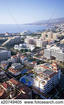 Stock Image - canary islands, 
tenerife, las 
americas, elevated 
view. fotosearch 
- search stock 
photos, pictures, 
images, and photo 
clipart