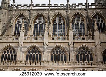 Stock Photograph - bath abbey exterior, 
low angle view. 
fotosearch - search 
stock photos, 
pictures, images, 
and photo clipart