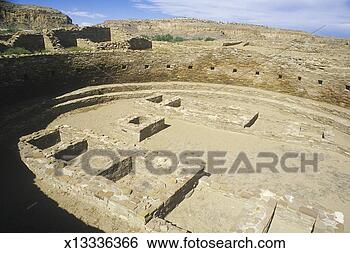 Stock Photo - 'ceremonial kiva 
at chaco canyon 
indian ruins, 
 nm,  circa 1060, 
 the. fotosearch 
- search stock 
photos, pictures, 
images, and photo 
clipart