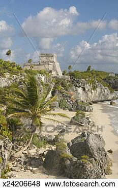 Stock Photo - 'mayan ruins of 
ruinas de tulum 
(tulum ruins) 
in quintana roo. 
fotosearch - search 
stock photos, 
pictures, images, 
and photo clipart