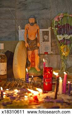 Stock Photography - 'san lazaro catholic 
church and shrine 
to jesus with 
candles in el. 
fotosearch - search 
stock photos, 
pictures, images, 
and photo clipart