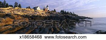 Stock Photo - this is the pemaquid 
point lighthouse 
at sunrise it 
was built in 1827. 
fotosearch - search 
stock photos, 
pictures, images, 
and photo clipart