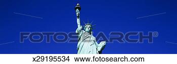 Stock Photo - this is the top 
half of the statue 
of liberty against 
a blue sky in. 
fotosearch - search 
stock photos, 
pictures, images, 
and photo clipart