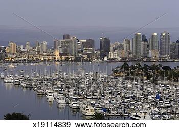 Stock Photograph - usa,  california, 
 san diego,  view 
of boats in harbor 
island. fotosearch 
- search stock 
photos, pictures, 
images, and photo 
clipart